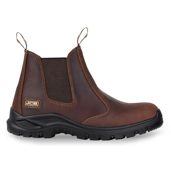 JCB Chelsea Safety Boot Brown From FTS Safety